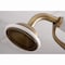 Kingston Brass KS286AB Wall Mount Clawfoot Tub Faucet with Hand Shower, Antique Brass KS286AB - alternate 3